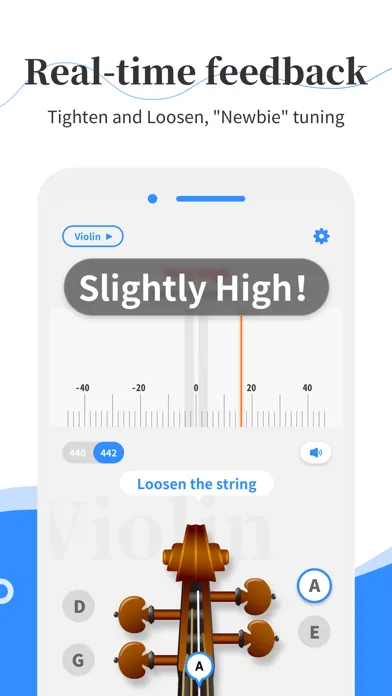 Simply Tuner - Violin, Cello 스크린샷