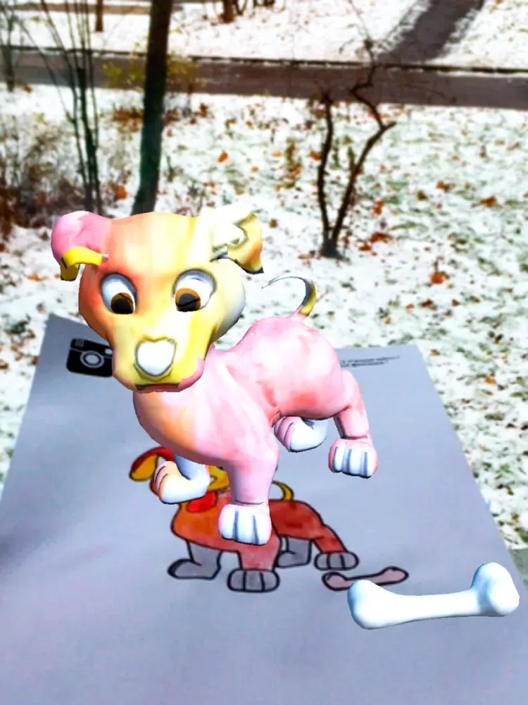 Скриншоты AR填色本- AR ARKids - 與增強現實效果著色. 虛擬現實 3D VR 兒童教育. 增强现实 app iPad 