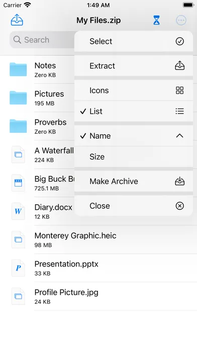 تصاویر Unarchiver - ZIP, RAR