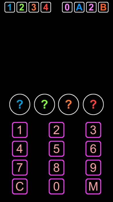Capturas de pantalla de NUMS - 1A2B Guess Number Game
