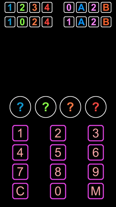 Capturas de pantalla de NUMS - 1A2B Guess Number Game