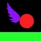 Flying Ball - Collect wings to fly over the blocks