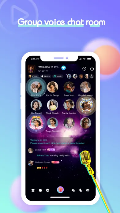 Скриншоты Muza - Arabic Voice Chat Rooms