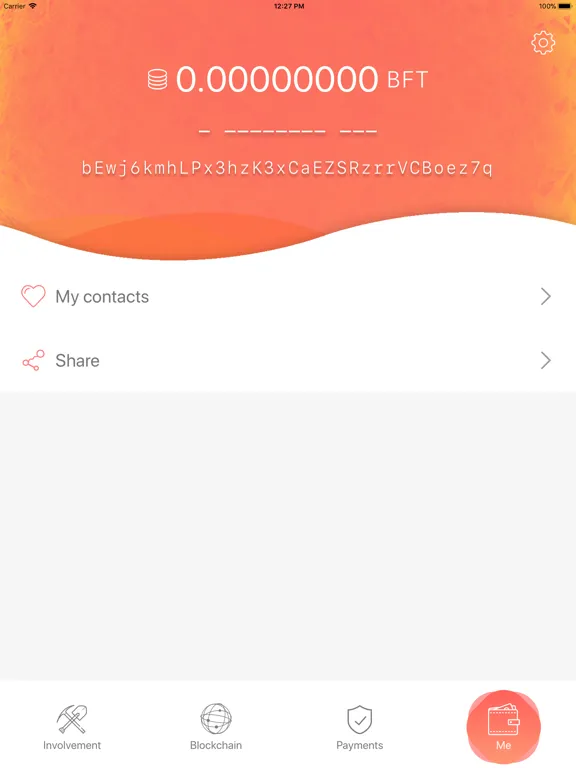 Ảnh chụp màn hình của BFT - Mobile Blockchain Node iPad 