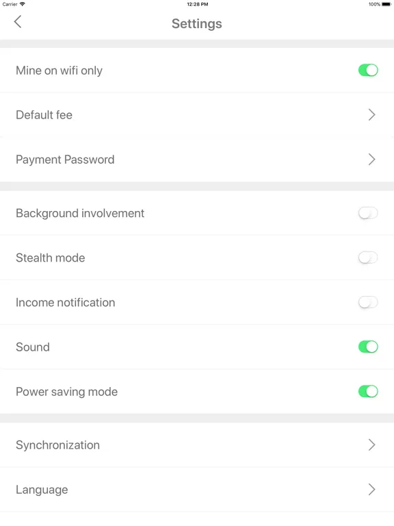 Ảnh chụp màn hình của BFT - Mobile Blockchain Node iPad 