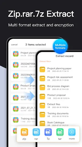 Unzip Archiver: 7zip Zip RAR Screenshots