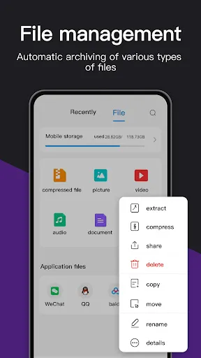 Unzip Archiver: 7zip Zip RAR Screenshots
