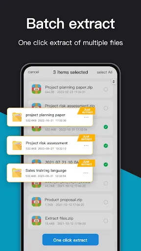 Unzip Archiver: 7zip Zip RAR Screenshots