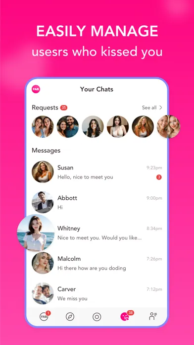 Captures d'écran de 3Fab: Throuple Swingers Dating