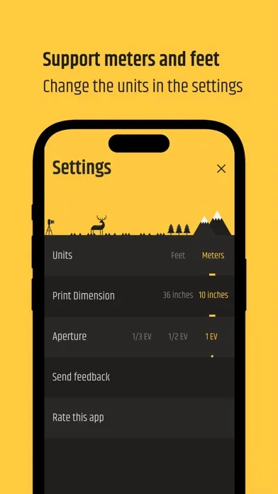 Ảnh chụp màn hình của DOF Calculator Pro