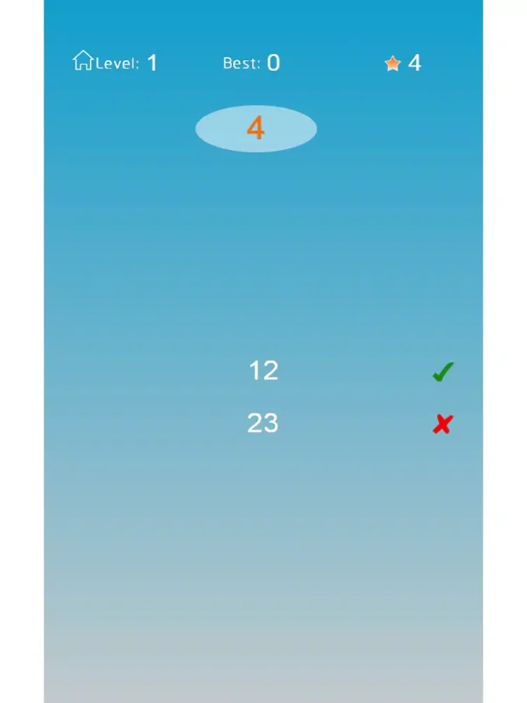 Tangkapan skrin Lightning mental arithmetic - Super brain iPad 