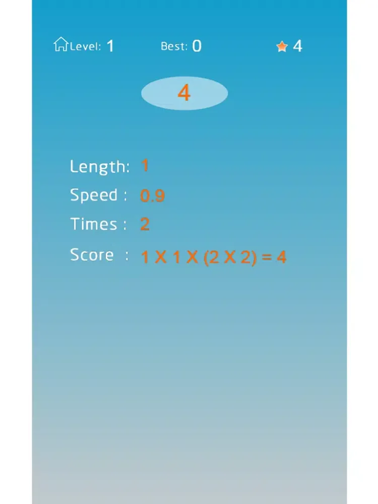 Tangkapan skrin Lightning mental arithmetic - Super brain iPad 