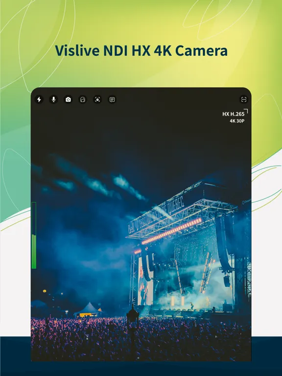 Screenshot di VisLive NDI Camera iPad 
