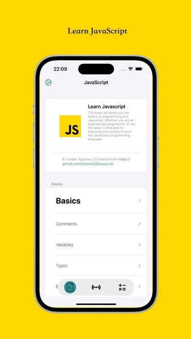 Capturas de tela do JSea for JavaScript