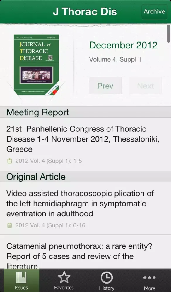 Ảnh chụp màn hình của JTD - Journal of Thoracic Disease
