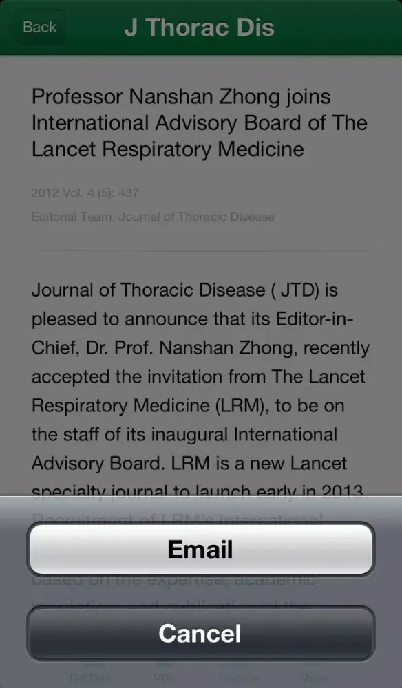 Ảnh chụp màn hình của JTD - Journal of Thoracic Disease