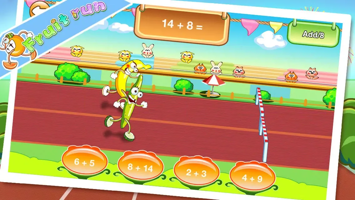 Fruits Run for king of math Screenshots