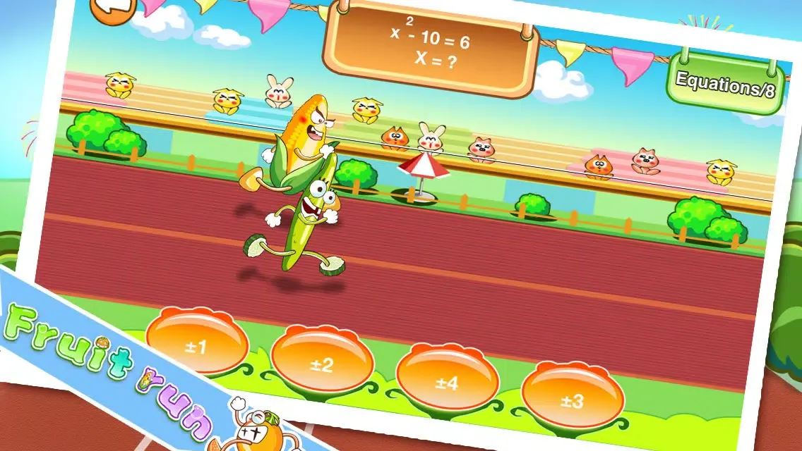 Fruits Run for king of math Screenshots
