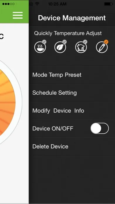 Capturas de tela do My E-Thermostat