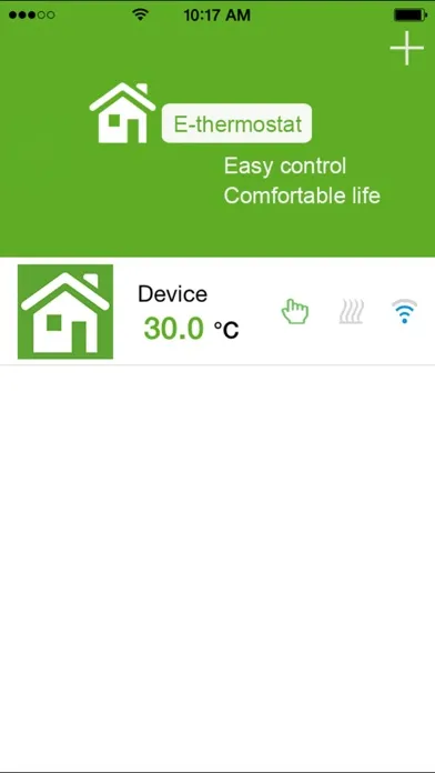 Capturas de tela do My E-Thermostat