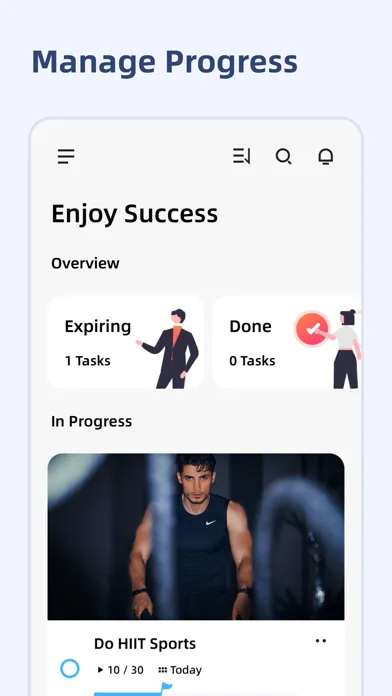 Capturas de tela do Progress 2.0