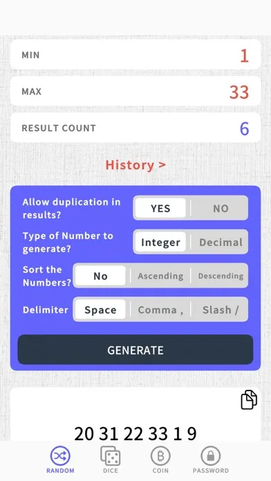 Lucky Random Numbers應用截圖
