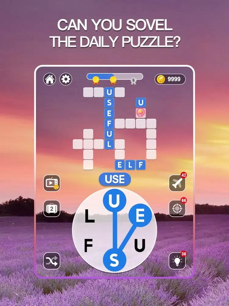 Word Crossing: Fun & Search iPad 应用截图