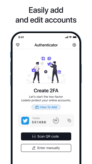 Authenticator App ‘ Screenshots