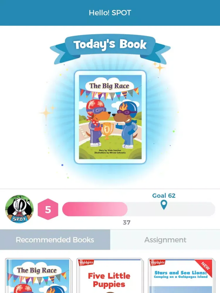 Tangkapan skrin Highlights Library Digital iPad 