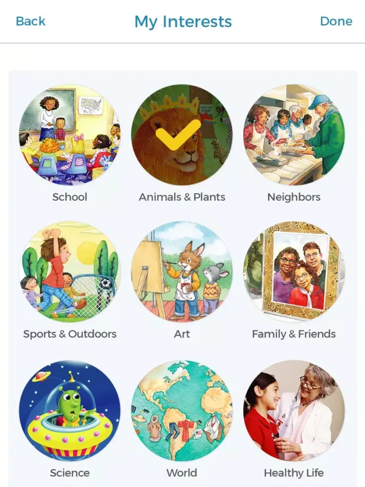 Tangkapan skrin Highlights Library Digital iPad 