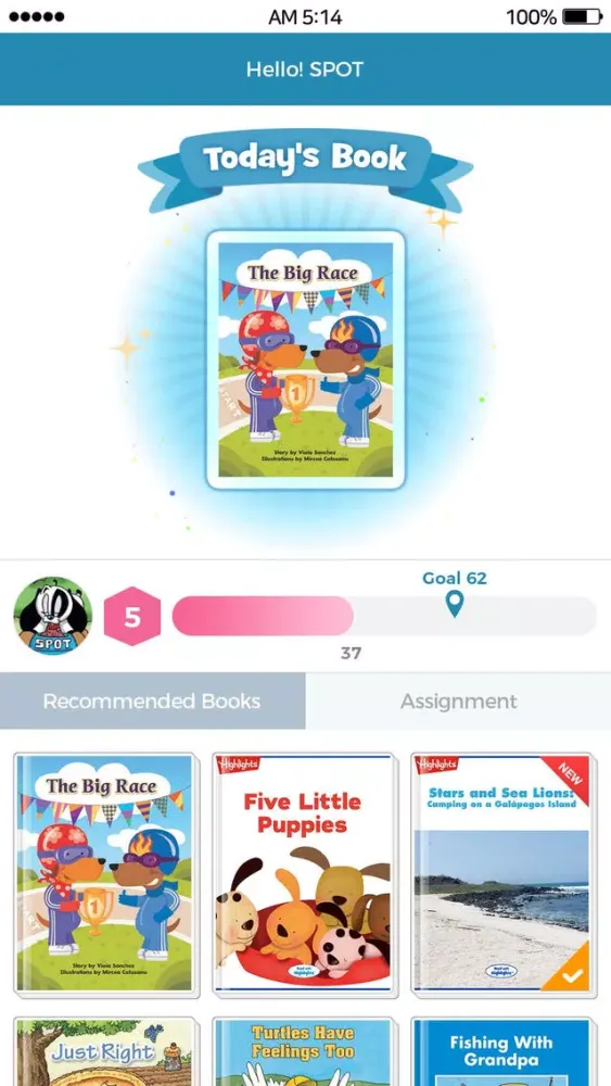 Tangkapan skrin Highlights Library Digital