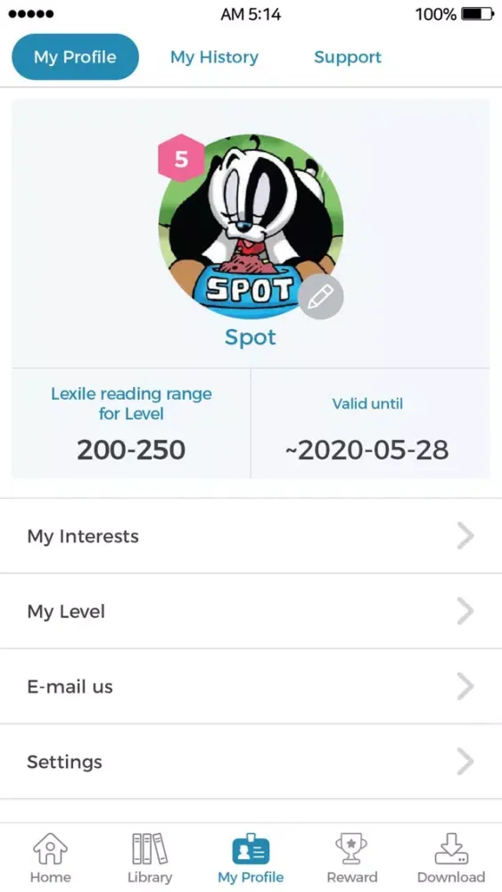 Tangkapan skrin Highlights Library Digital