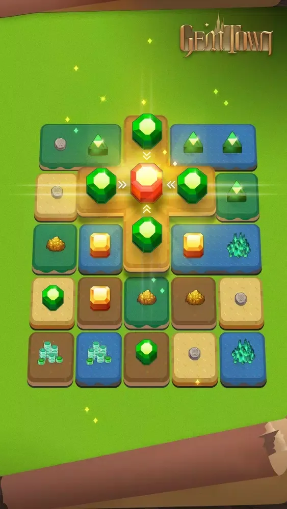 ภาพหน้าจอของ Gem Town - Burning Brain Game