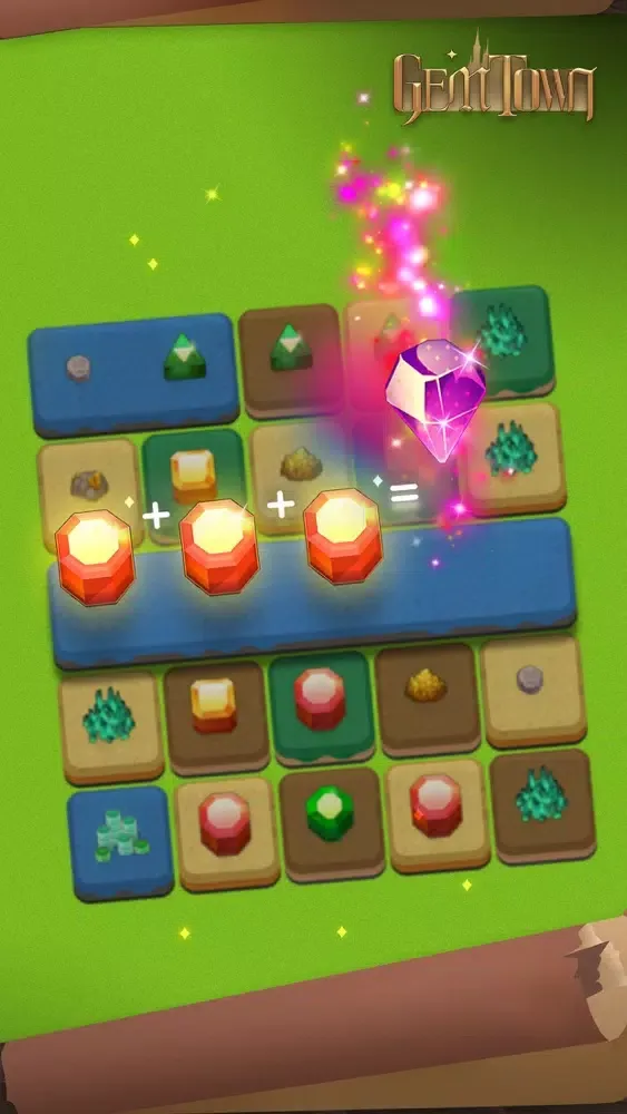 ภาพหน้าจอของ Gem Town - Burning Brain Game