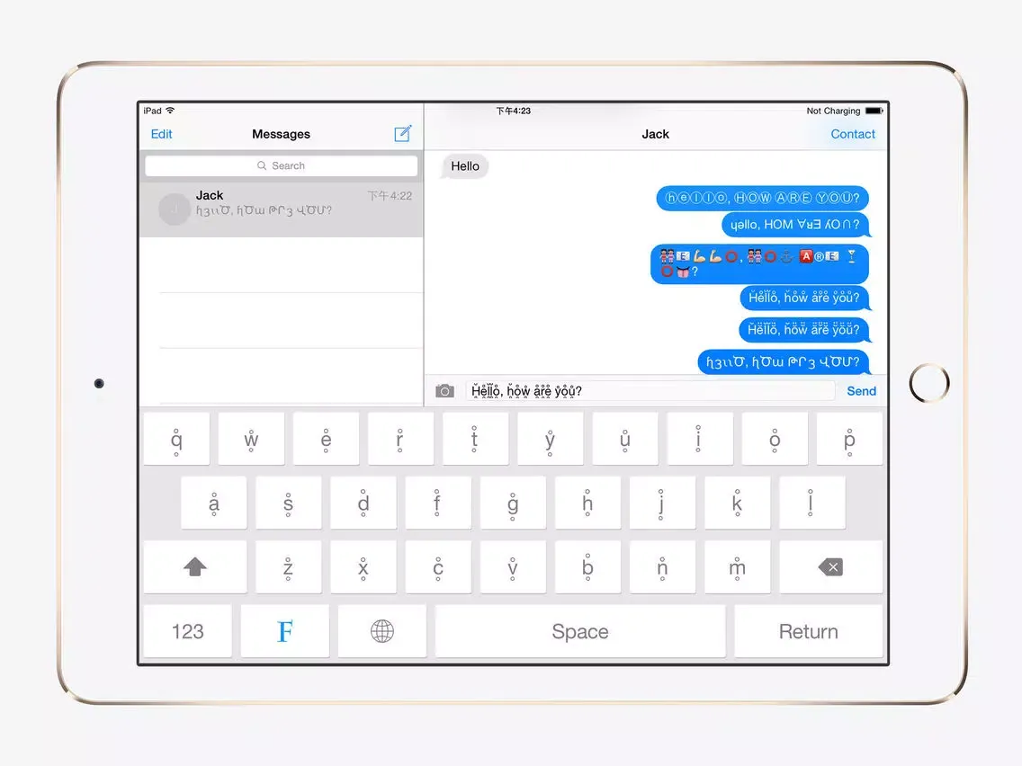 Capturas de pantalla de 120 Fonts Keyboard iPad 