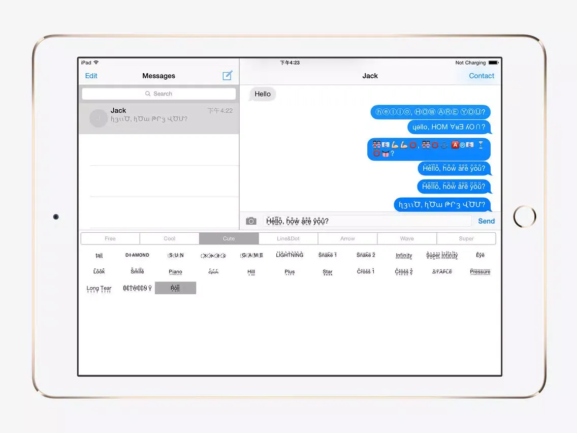 Capturas de pantalla de 120 Fonts Keyboard iPad 