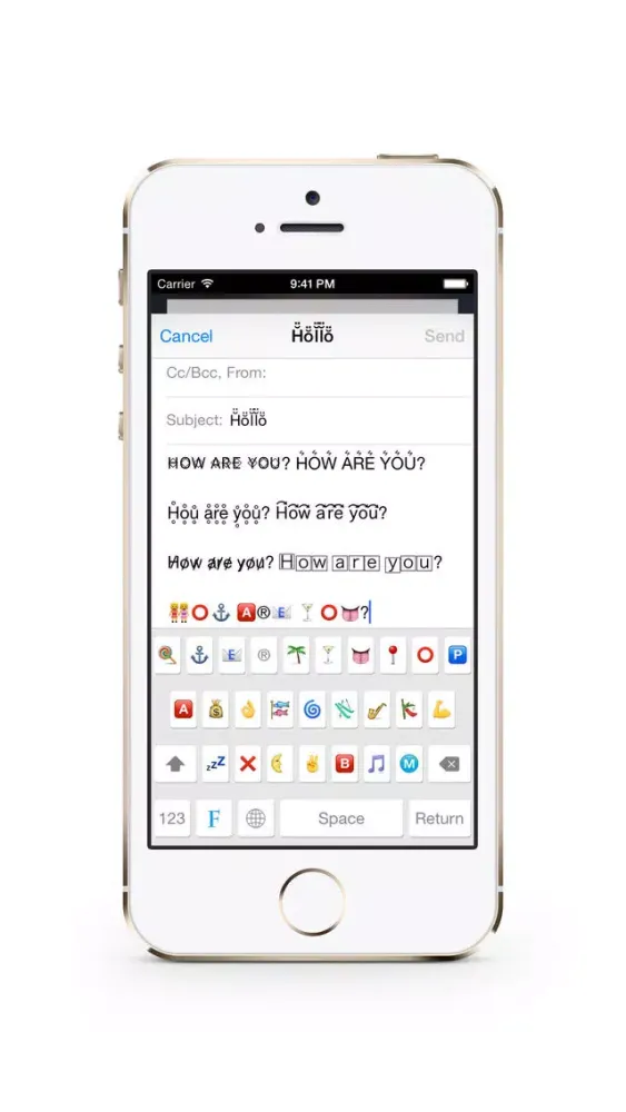 Capturas de pantalla de 120 Fonts Keyboard