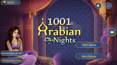 Capturas de tela do Match 3-1001 Arabian Nights