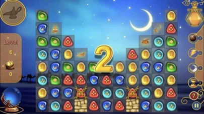 Capturas de tela do Match 3-1001 Arabian Nights