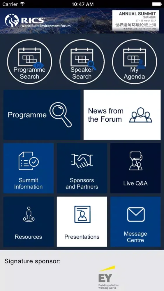 Capturas de pantalla de World Built Environment Forum Annual Summit
