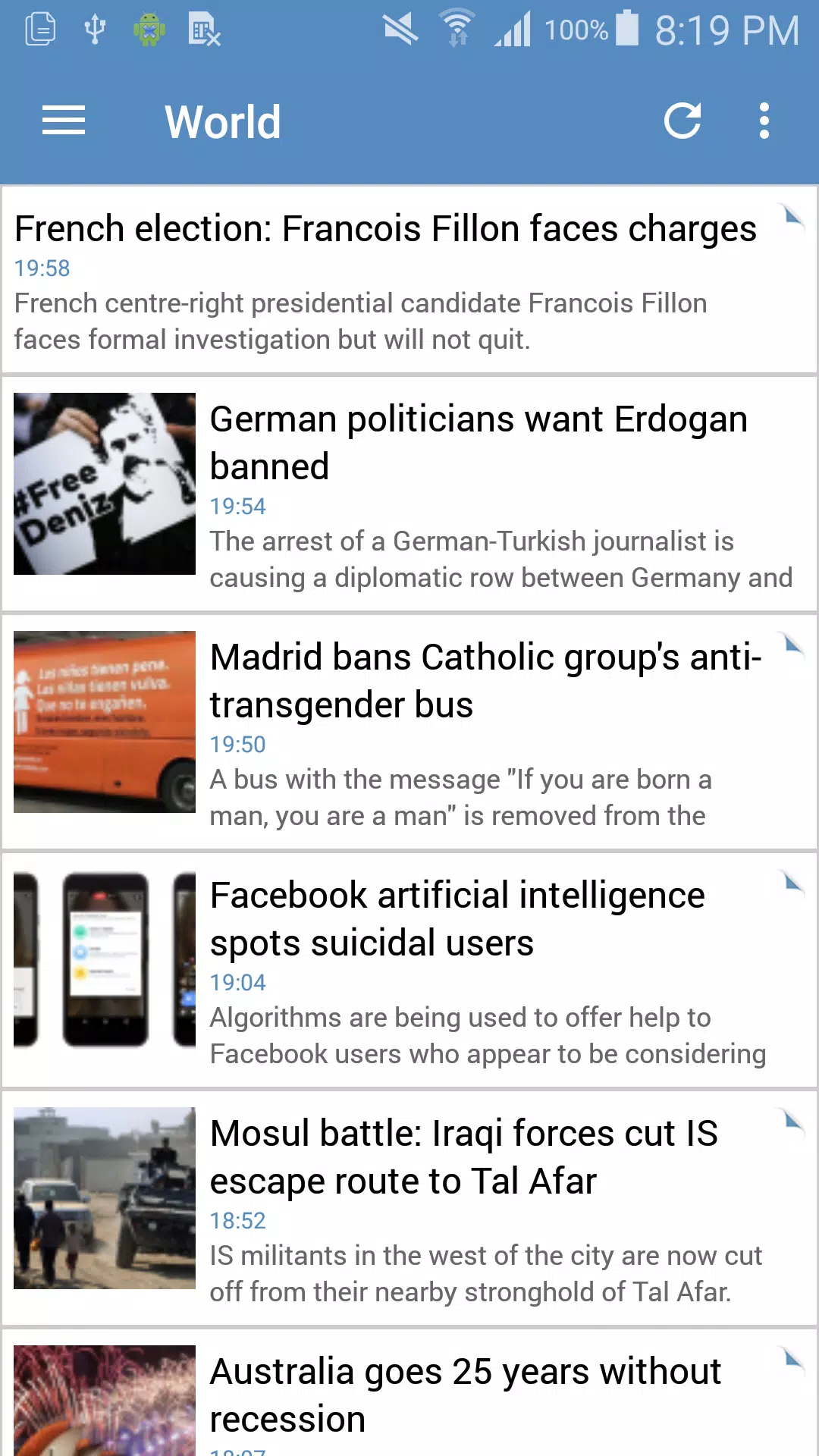 JReader Screenshots