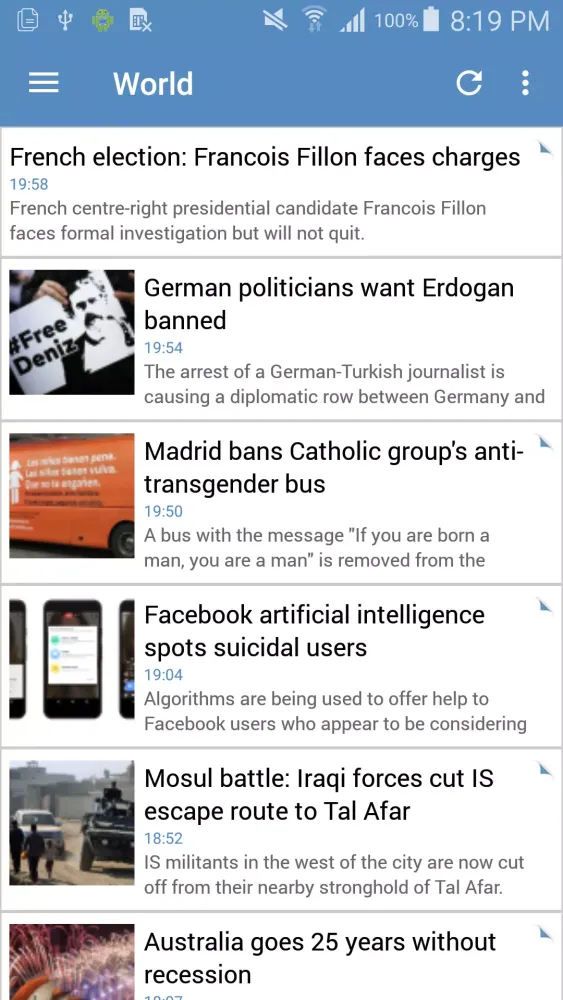JReader Screenshots
