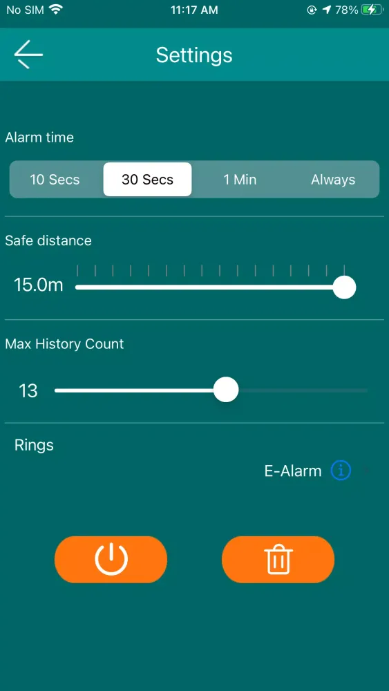 Screenshot di Joyway Alarm