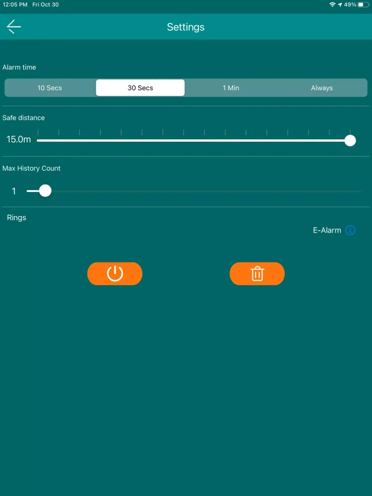 Screenshot di Joyway Alarm