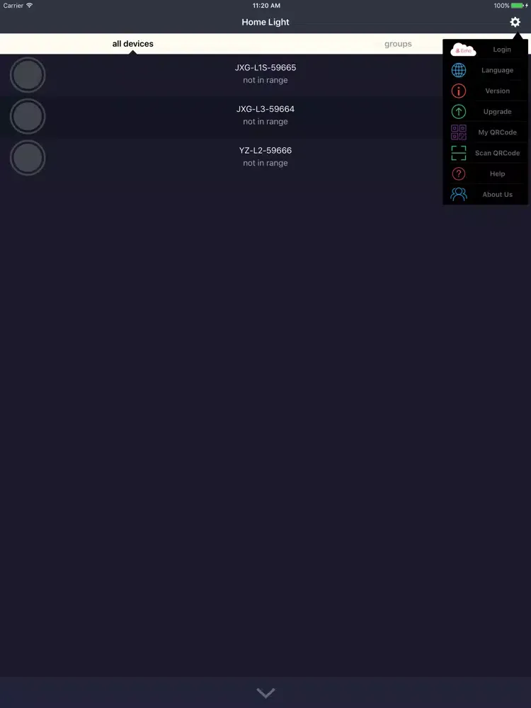Скриншоты LightHome iPad 