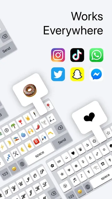 Capturas de pantalla de FontsX - Light iPhone Keyboard