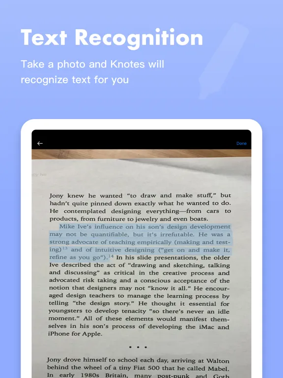 Knotes - Reading notes iPad  Screenshots