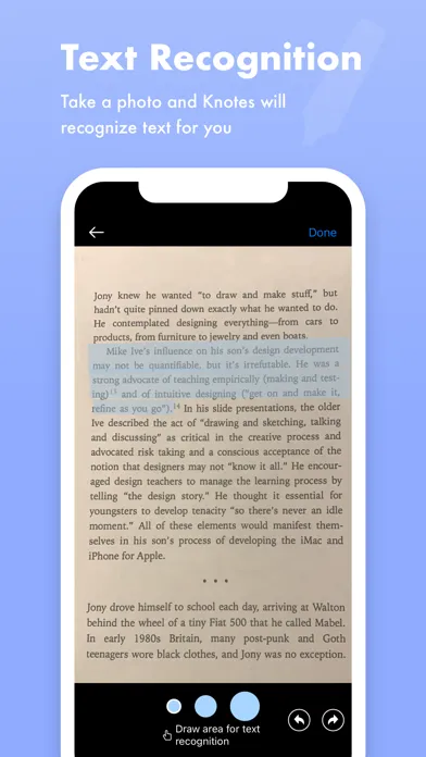 Knotes - Reading notes Screenshots