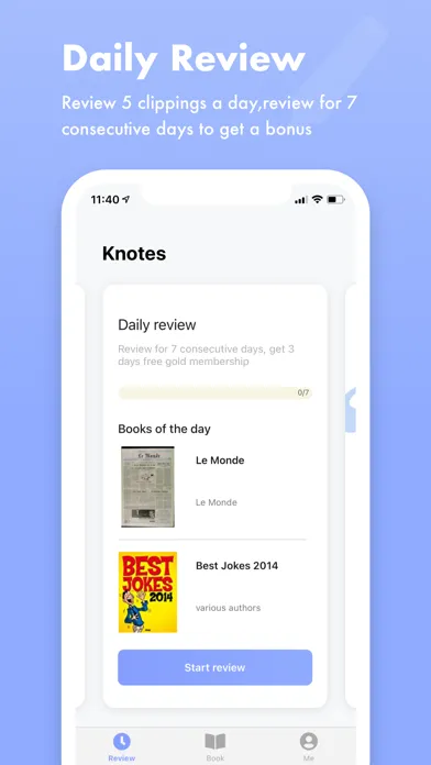 Knotes - Reading notes Screenshots