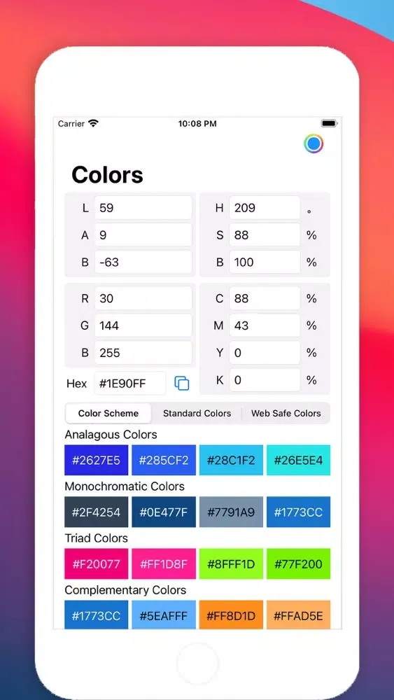 Colors: Color Scheme স্ক্রিনশট